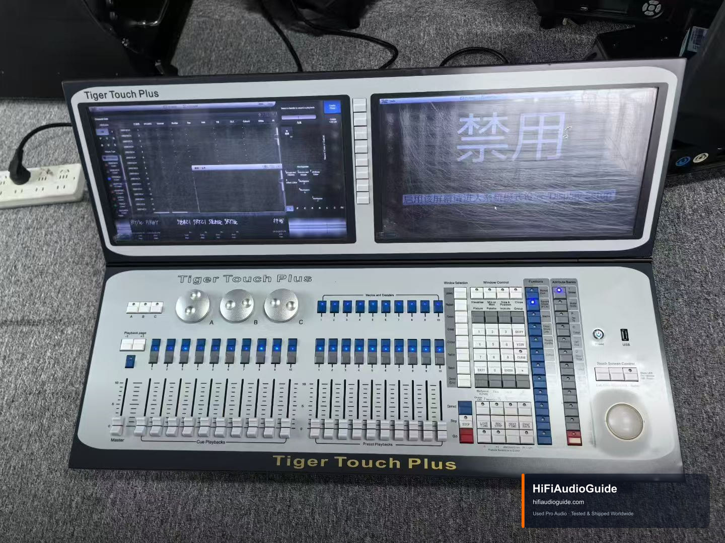 Used Avolites Tiger Touch Plus Lighting Control Console with Dual Touchscreens